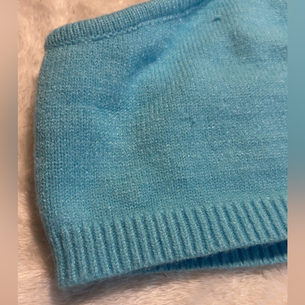 VRG GRL Turquoise Cut Out Crop Top - Picture 6 of 16